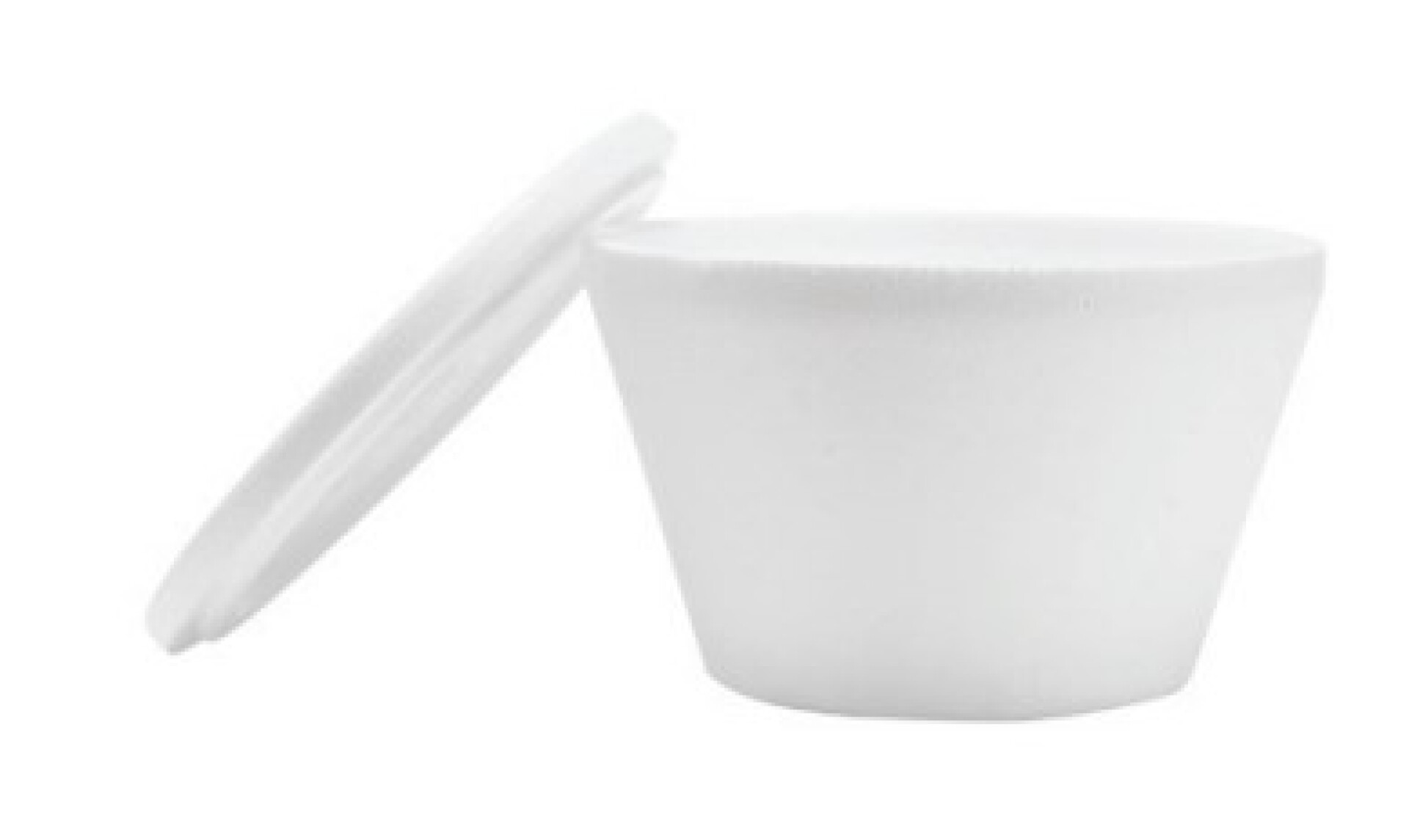 ENVASE CONICO LISO HELADO 1 KG - 1350 ML. Medida: Ø 166 mm x 167 mm alto, Espesor 9 mm. 