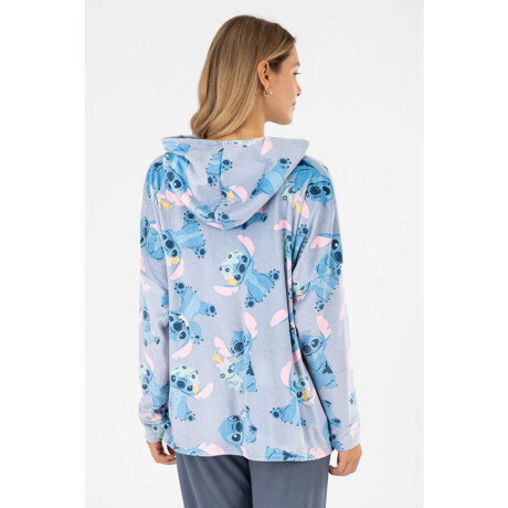 Snuggle stitch velour Celeste