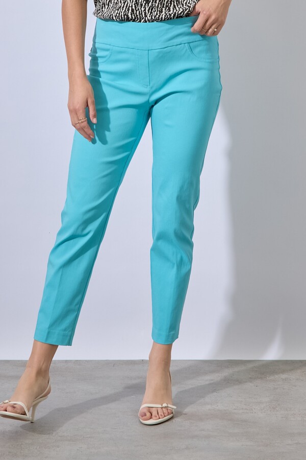 Pantalon Pull On TURQUESA