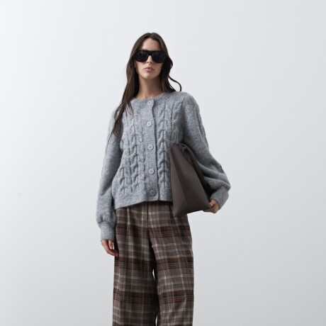 CARDIGAN BOREAL Gris Melange