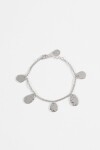 Pulsera cadena metal texture plateado