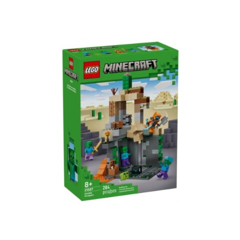 Lego Minecraft La mazmorra de zombies 284 pcs 8+ Lego Minecraft La Mazmorra De Zombies 284 Pcs 8+