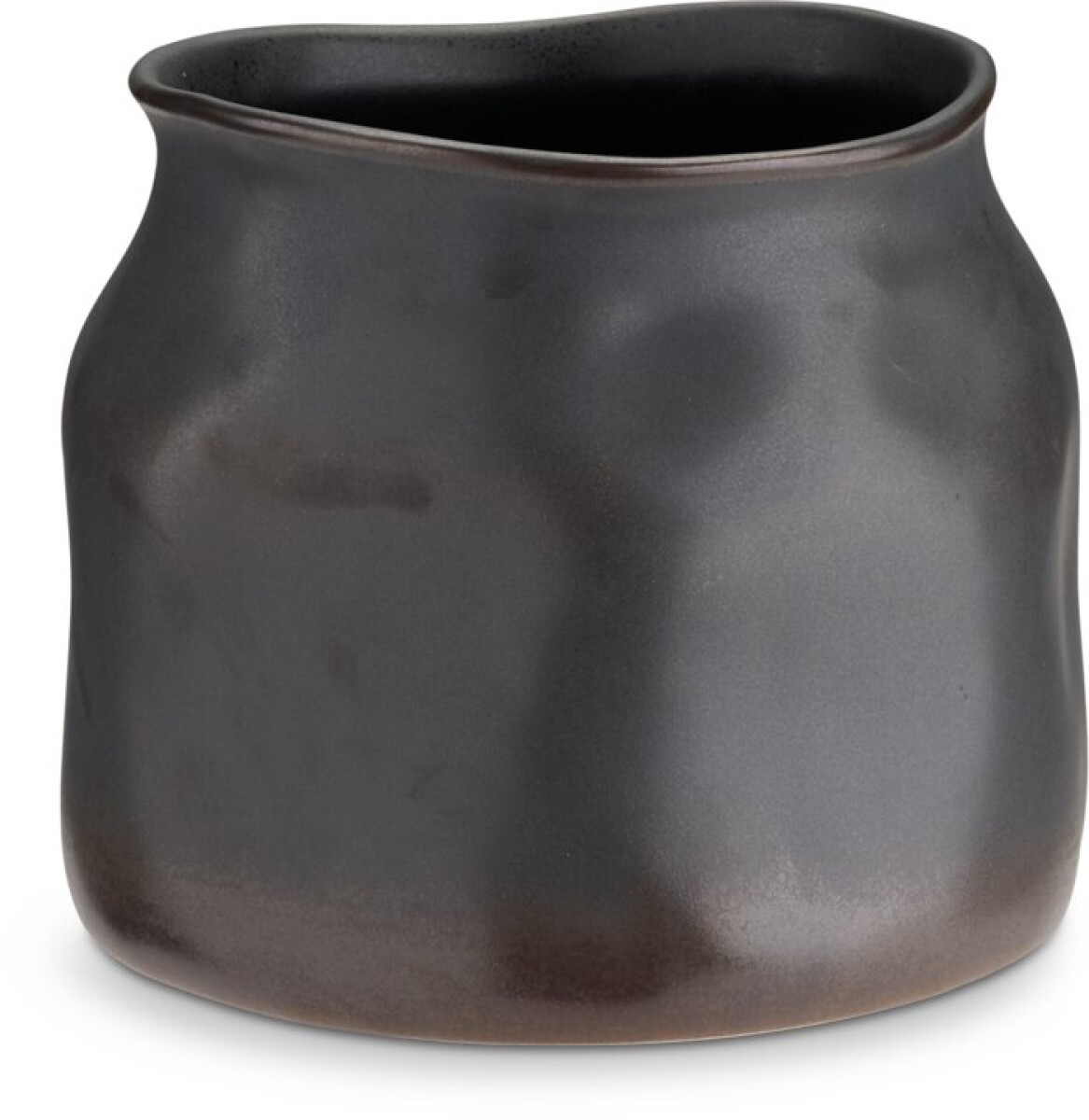 Maceta RUDOLF Ø15x13 cm marrón oscuro. 
