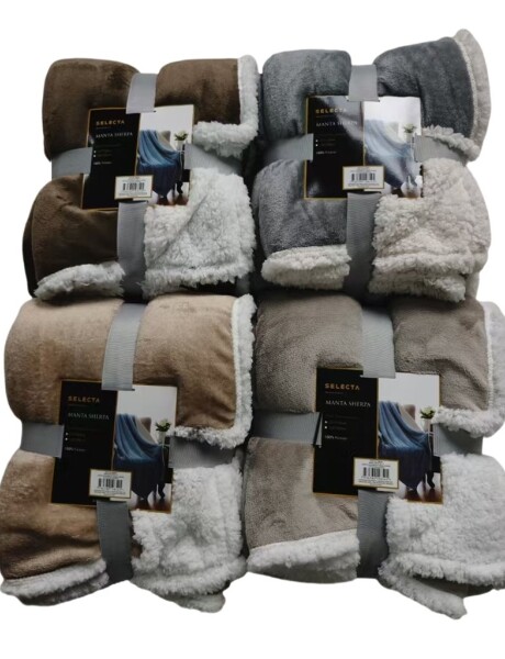 MANTA REVERSIBLE FLANNEL/SHERPA 150X200CM SURTIDO MANTA REVERSIBLE FLANNEL/SHERPA 150X200CM SURTIDO