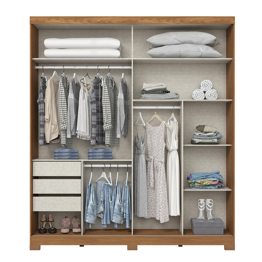 ROPERO 2 PUERTAS CORREDIZAS GUARDARROPA ARMARIO PLACARD CLOSET CON ESPEJO ROPERO 2 PUERTAS CORREDIZAS GUARDARROPA ARMARIO PLACARD CLOSET CON ESPEJO