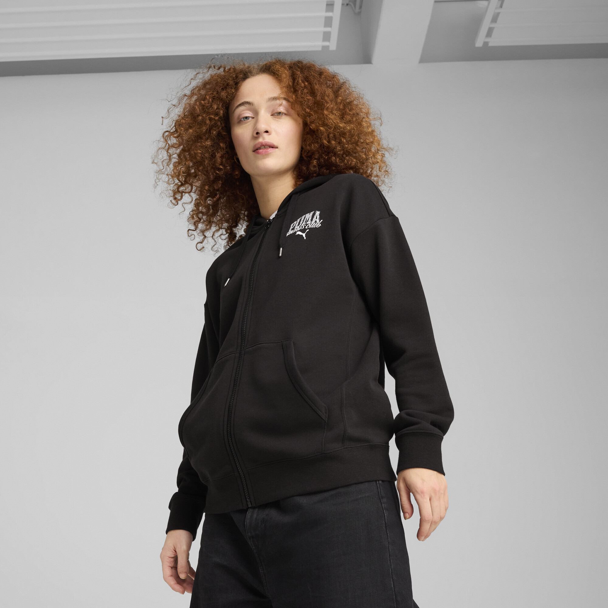 CLASS Relax.full-zip Hoodie TR 68503301 - Negro — Puma