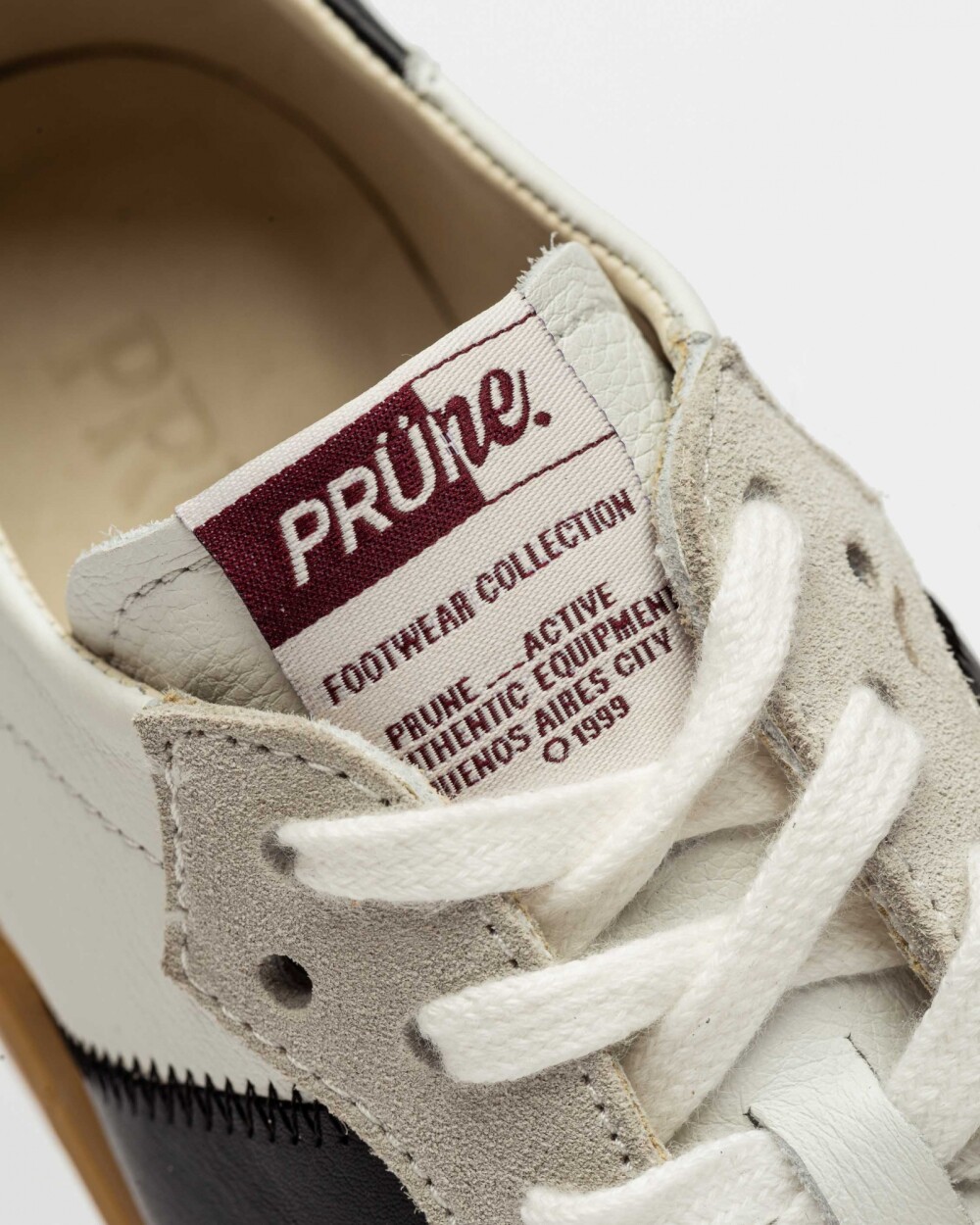 Sneaker Nil en cuero liso Blanco
