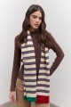 BUFANDA STRIPE NATURAL