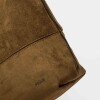 Shopper Amalfi en efecto gamuza Verde