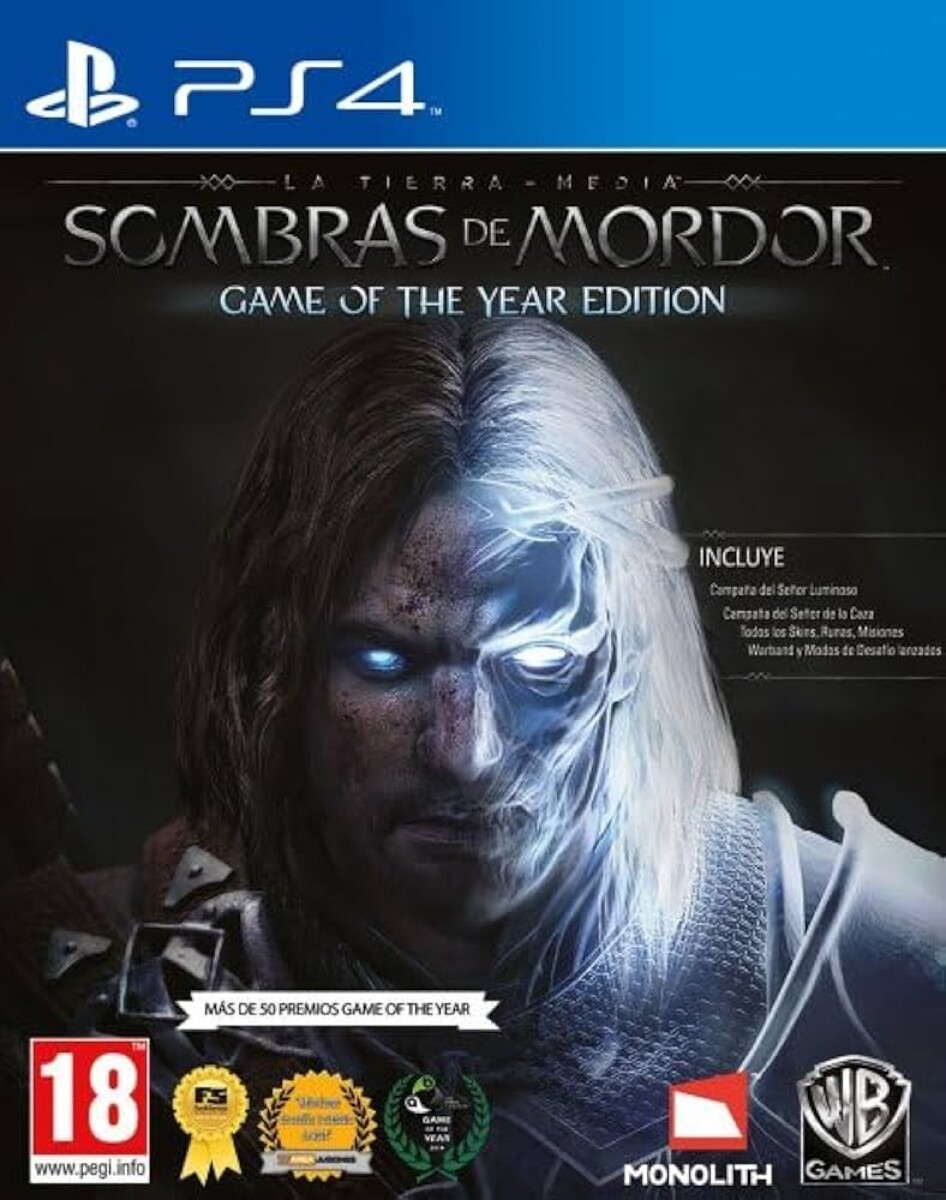 JUEGO SOMBRAS DE MORDOR PS4 PLAY 4 