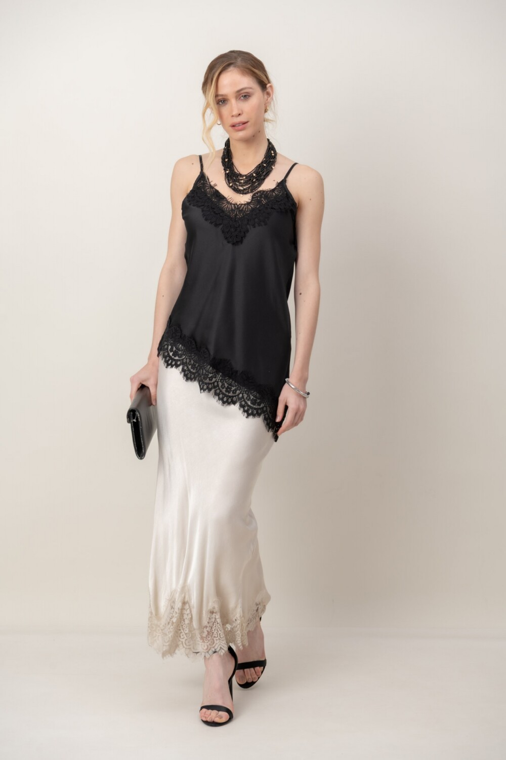 MUSCULOSA DESTELLO Negro