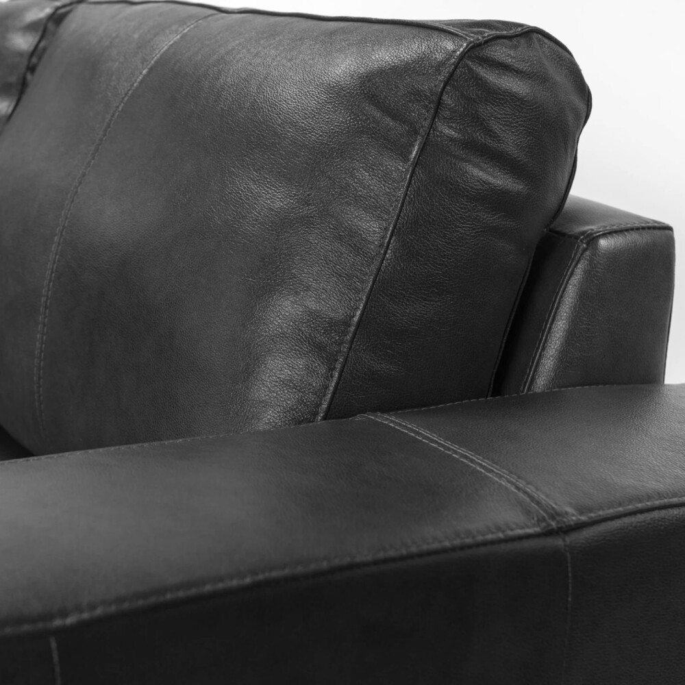 Sillón Lux - 3 Cuerpos Negro - Chaise izquierdo