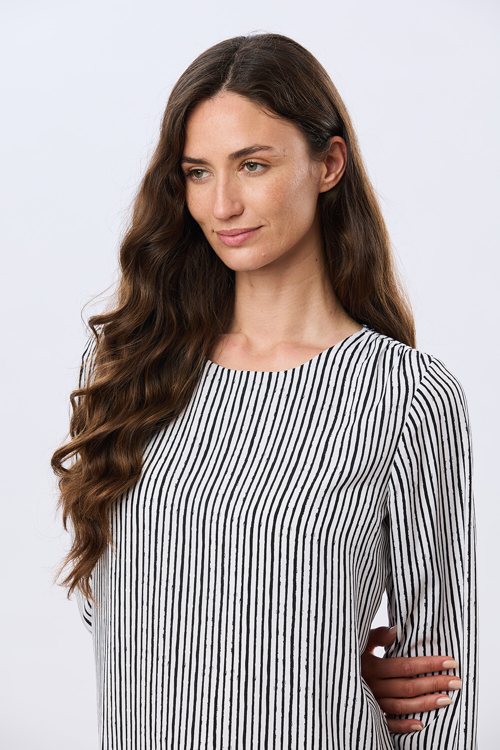 BLUSA CLÁSICA Raya Negra
