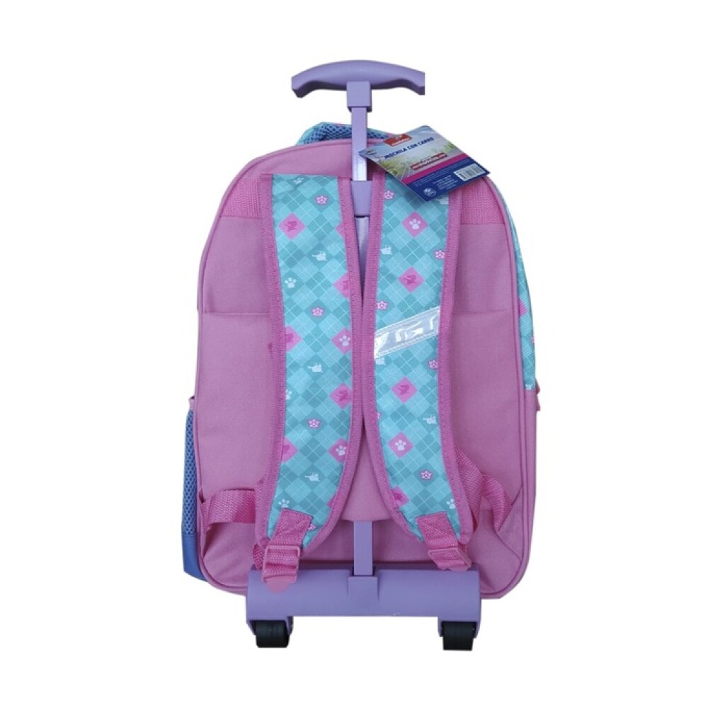Mochila carrito premium PAW PATROL violeta rosa