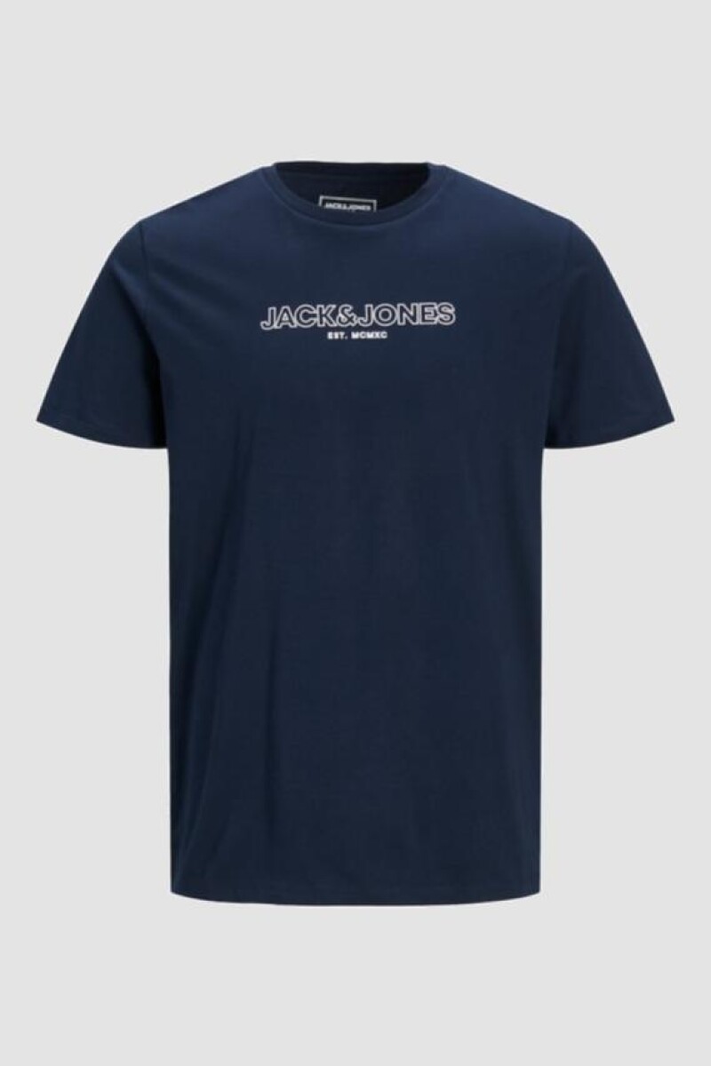 Camiseta T-shirt Tee Ss Crew Neck Navy Blazer