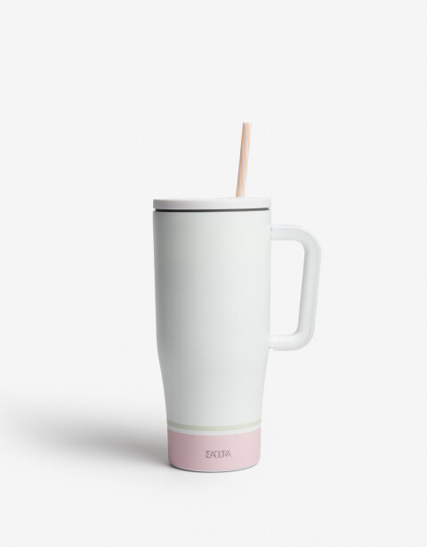 Artículos cocina Vasos Vaso Metálico "lo Quiero Todo" - Blanco Hueso