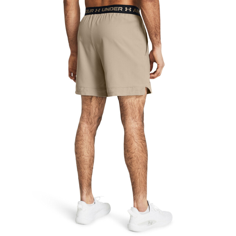 UA Vanish Woven 6in Shorts-RED BRN-203