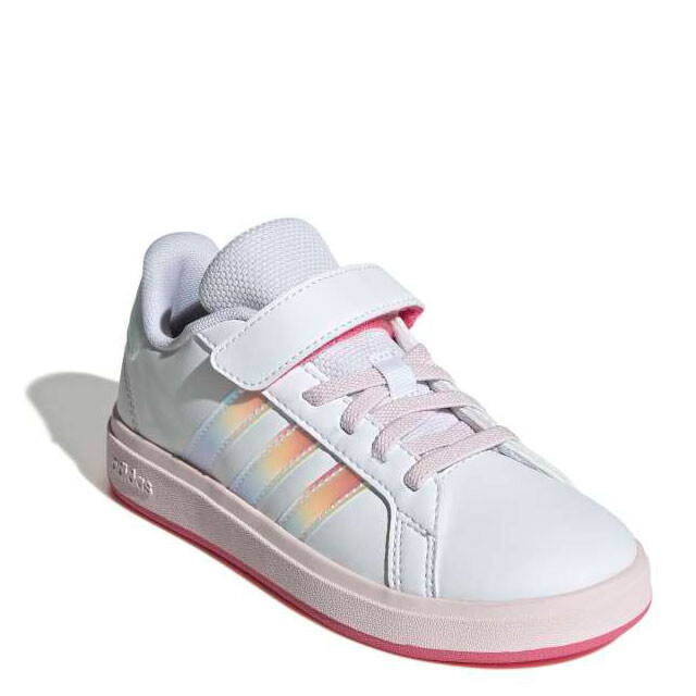 Championes Infantiles Adidas Grand Court 2.0 Blanco - Rosado