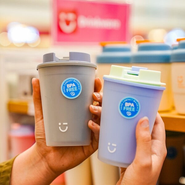 Vaso plástico 420ml celeste