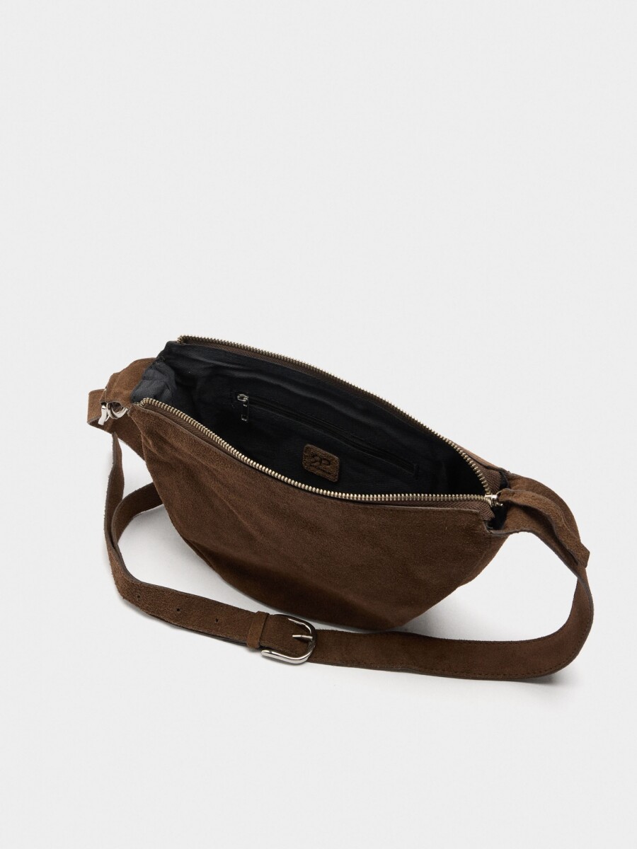 Bolso Hobo De Piel marron