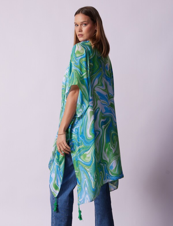 Kimono Printed VERDE/MULTI