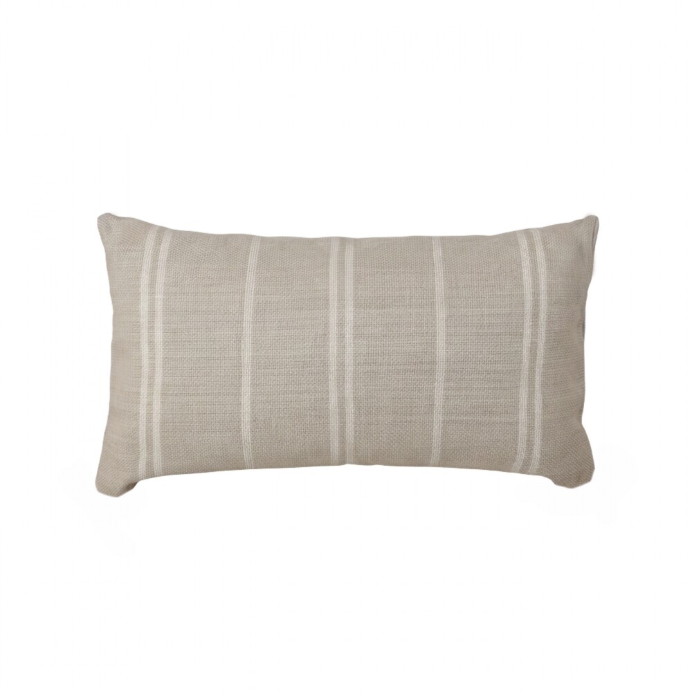 Almohadón Artesanal Tajy 30x50 cm - Pilar Beige/Crudo