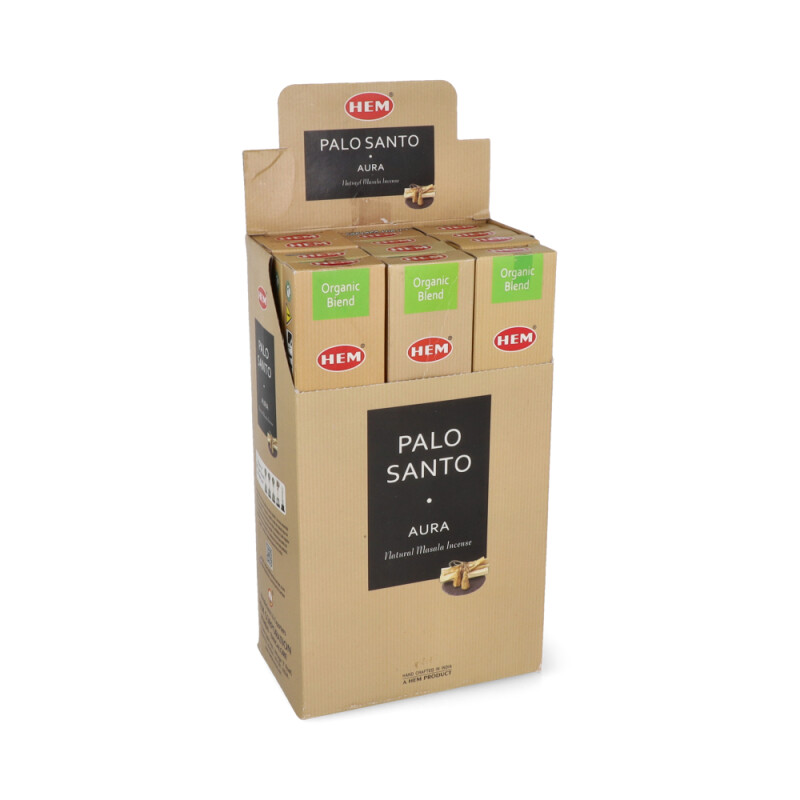 INCIENSO HEM ORGANICO CAJA X12 Palo Santo/aura