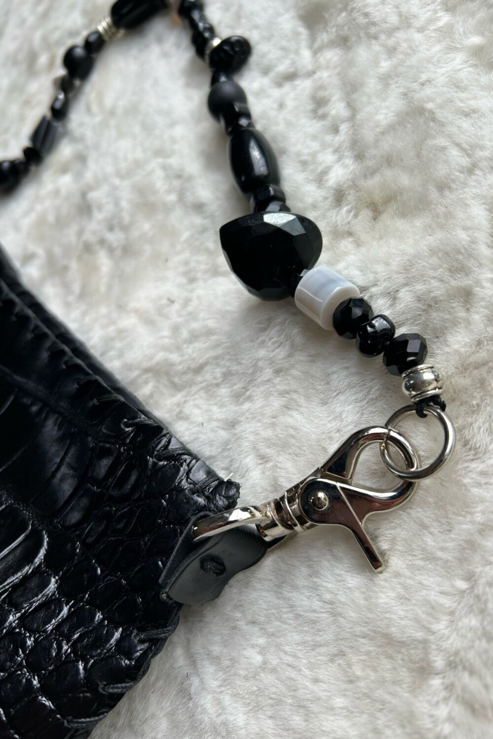 Multi Stone Bag Negro