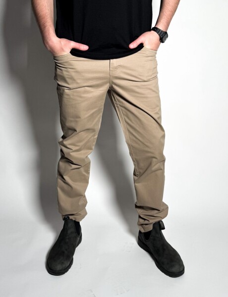 Pantalon de gabardina 5 bolsillos Pastor Beige