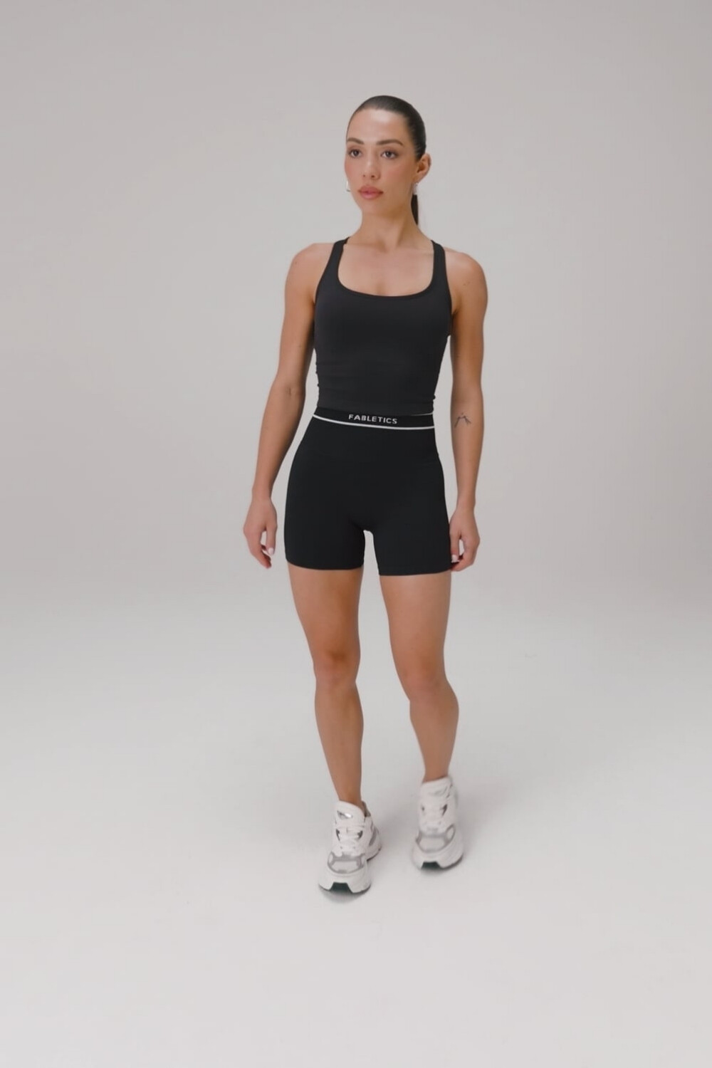 Bividi Seamless Built-In Bra Bividi Mujer Black/Classic White Fabletics