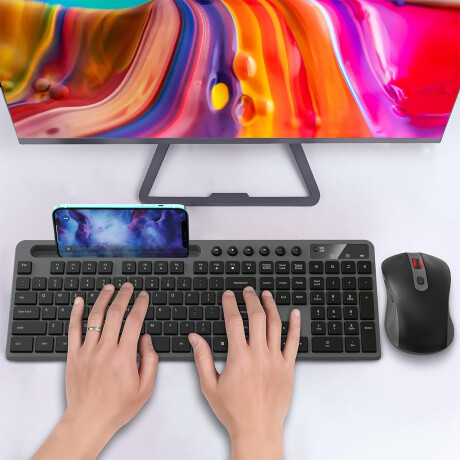 Marvo - Combo Gaming Inalámbrico 2 en 1: Mouse / Teclado Español KC411W SP - Mouse con Dpi Ajustable 001