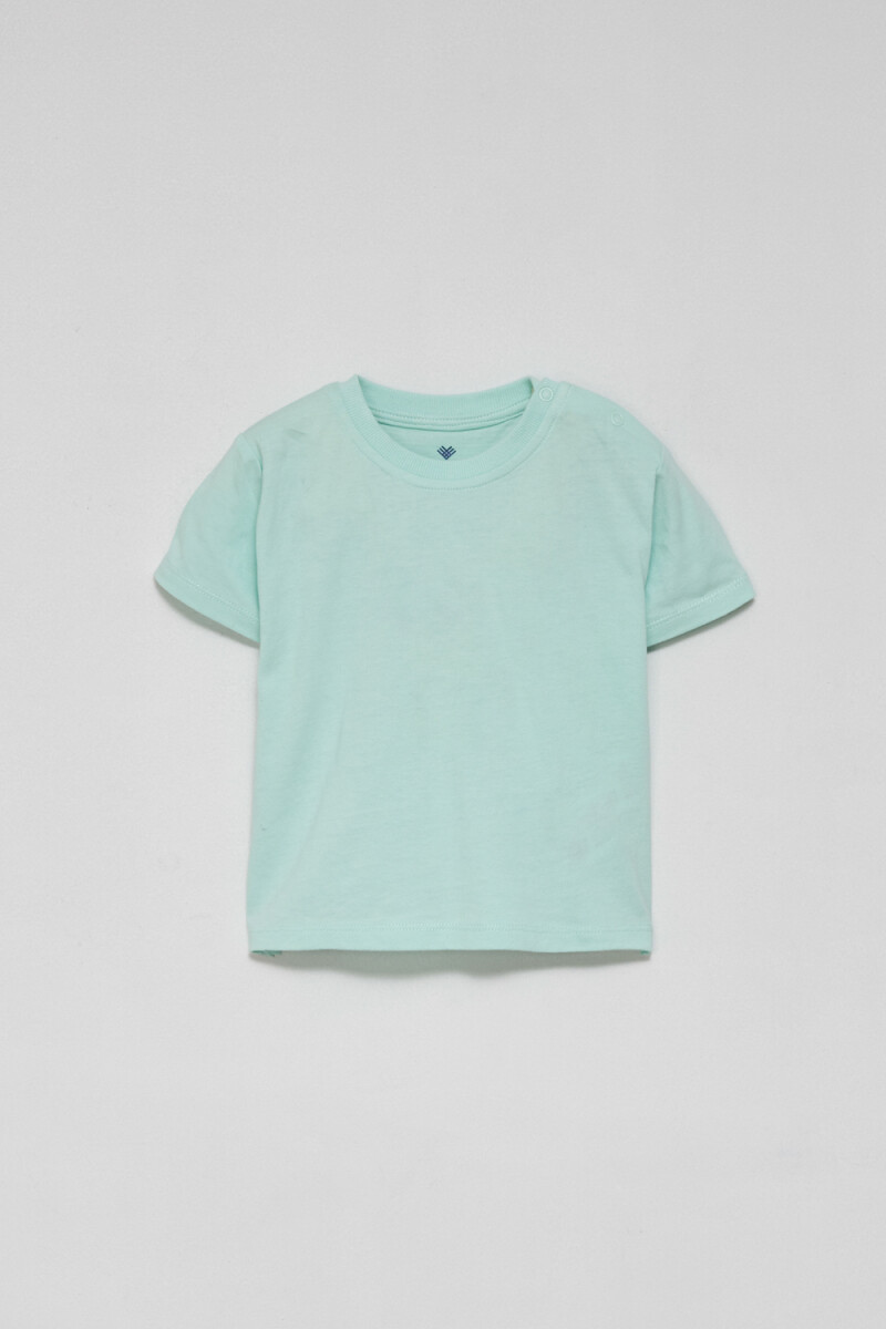Camiseta manga corta básica Verde