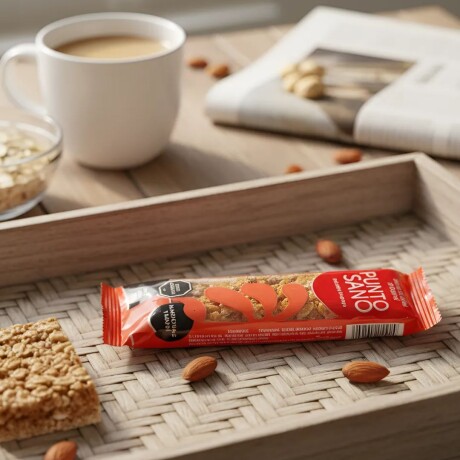 Barras De Cereal 35gr PUNTO SANO Caja x16 Sabor Almendras y Maní Barras De Cereal 35gr PUNTO SANO Caja x16 Sabor Almendras y Maní