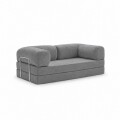 Sillón Cama Teddy 2 Cuerpos Gris