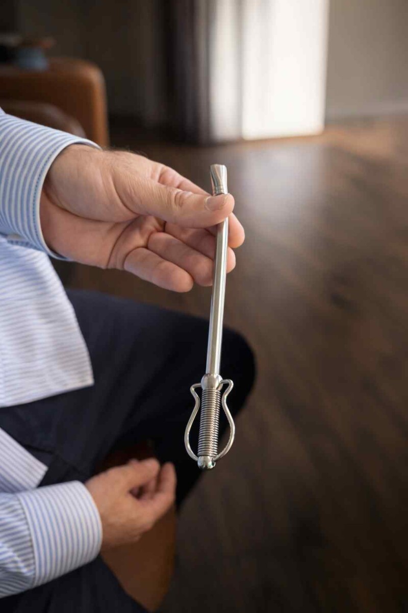 BOMBILLA RESORTE Y ESTRIBO DESARMABLE - ACERO INOXIDABLE 