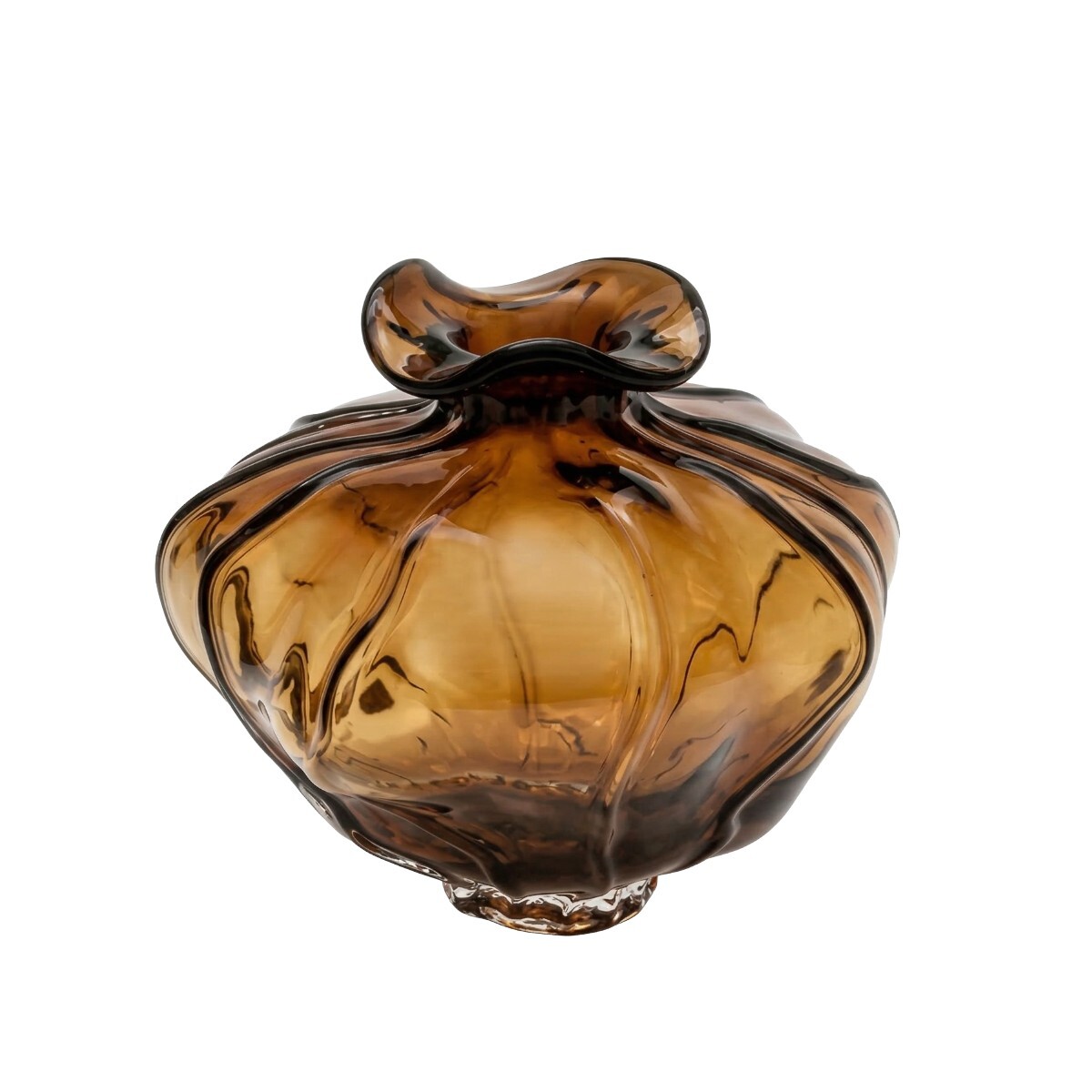 BASE DE VIDRIO CARAMELO 21X24CM 