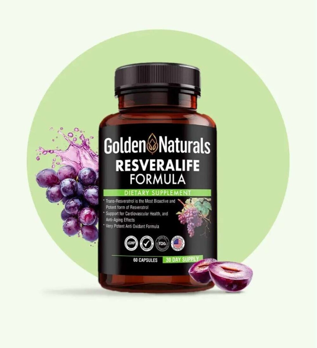ResveraLife Resveratrol Formula Golden Naturals - 60 Cápsulas 