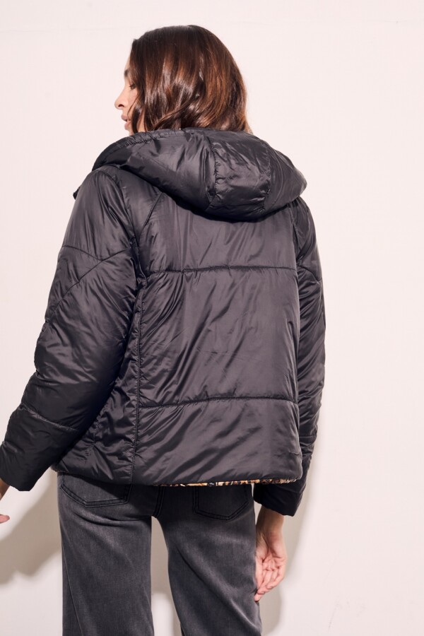 Campera Reversible Negro