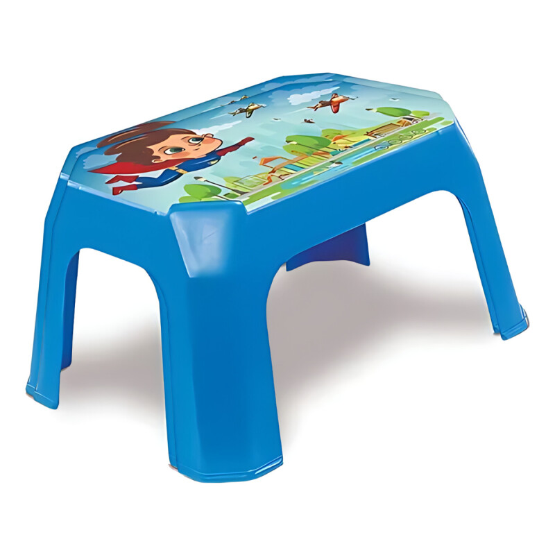 Banco Banqueta De Plastico Asiento Chico Para Niño-infantil Azul