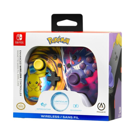 Control Lenticular Enhanced Wireless Controller (Inalámbrico) - Pikachu vs Gengar - Nintendo Switch Control Lenticular Enhanced Wireless Controller (Inalámbrico) - Pikachu vs Gengar - Nintendo Switch