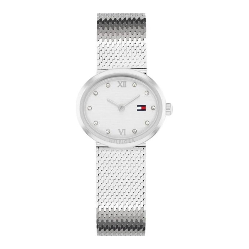 Reloj Tommy Hilfiger 1782846 para dama con correa de acero Plateado
