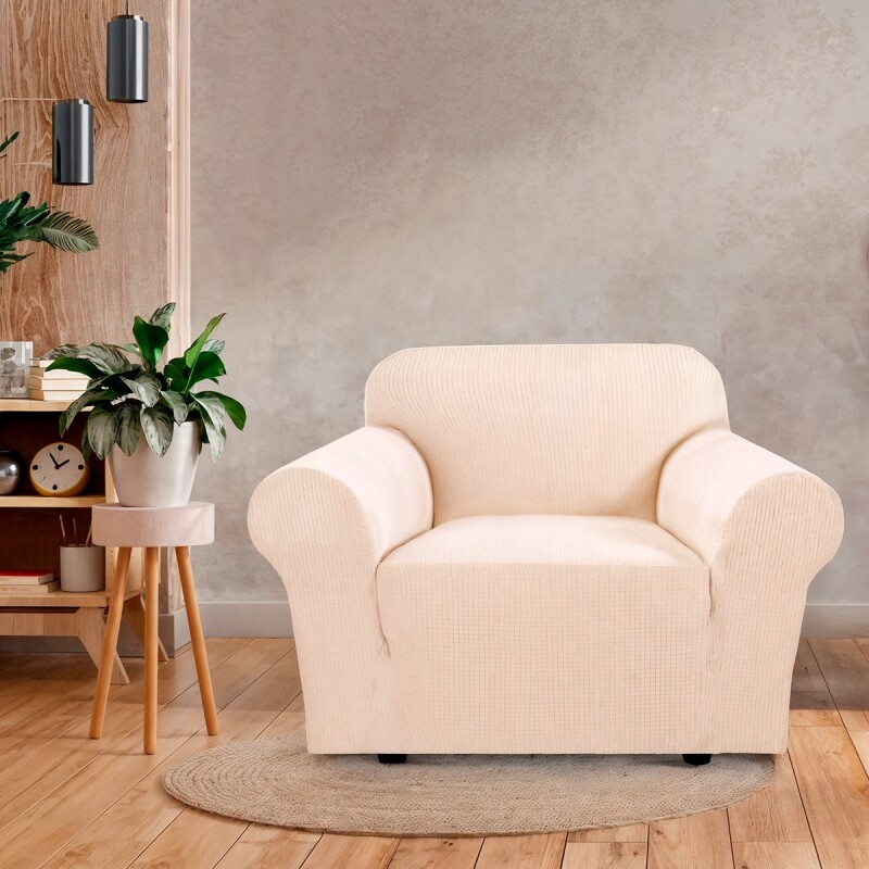 Funda cubre sofá elástica 1 cuerpo BEIGE