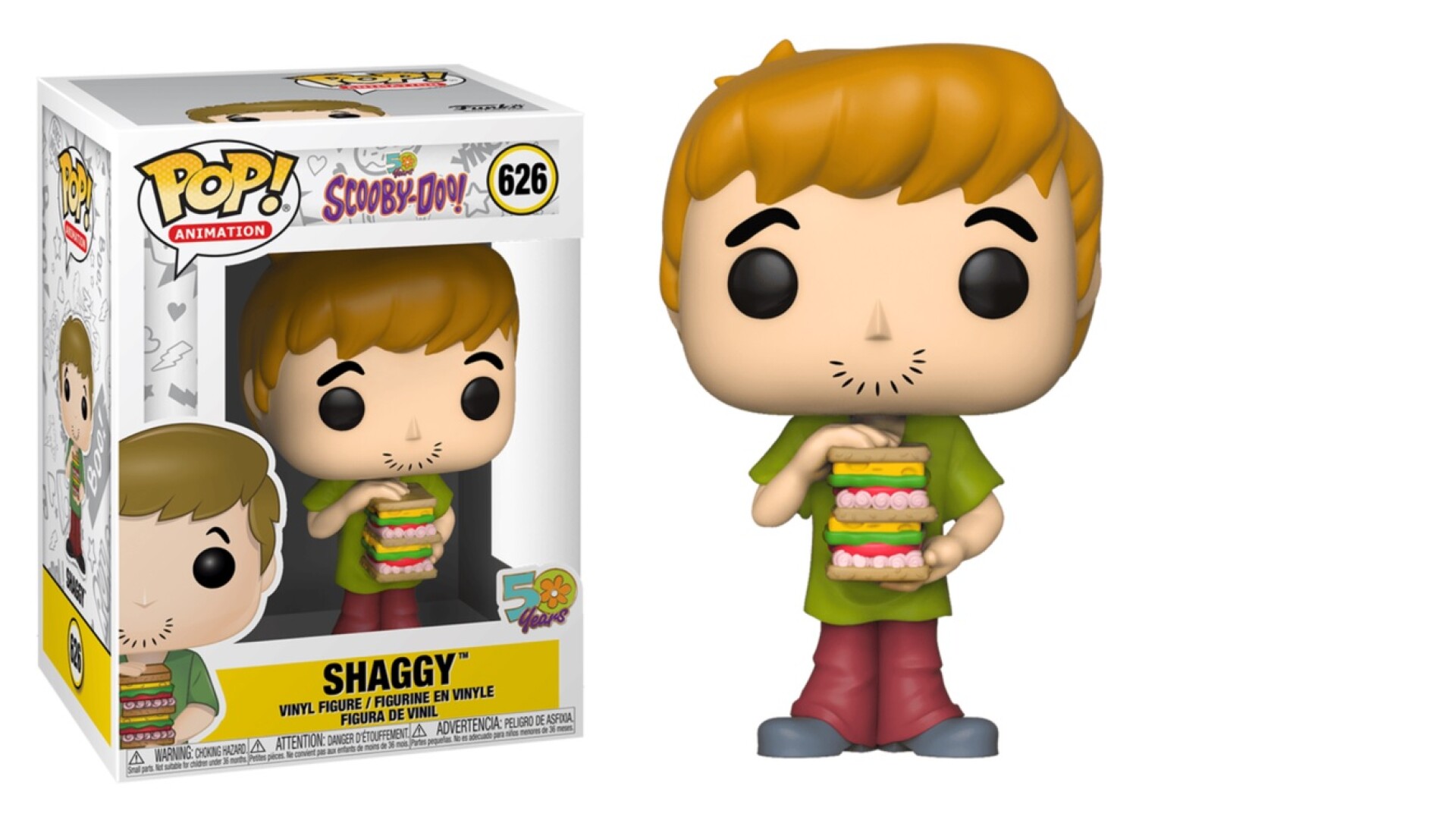 Figura Funko Pop Animation Scooby Doo Shaggy con Sandwich 