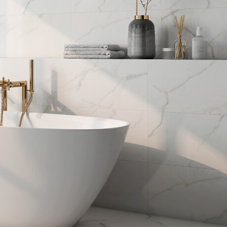 Porcelanato Calacatta Mate 60X120Cm Piso Pared GAMAS DE BLANCO