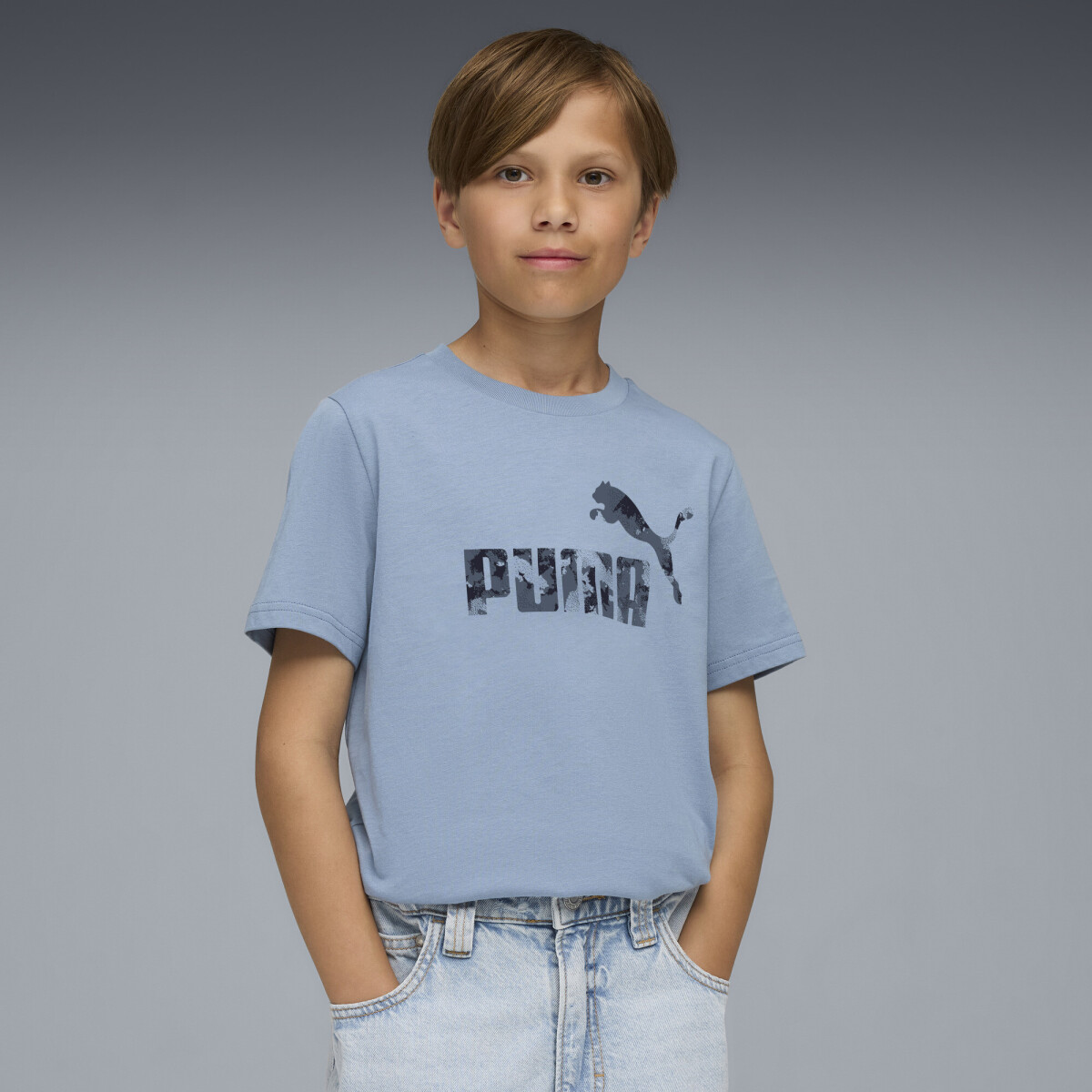 ESS CAMO Tee B 69038834 - Celeste 