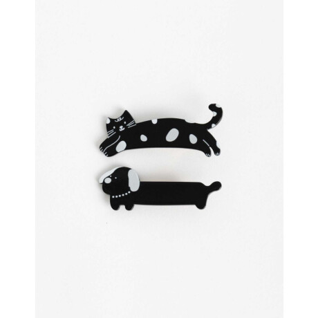 Set De Horquillas Gatitos Combinacion Bicolor