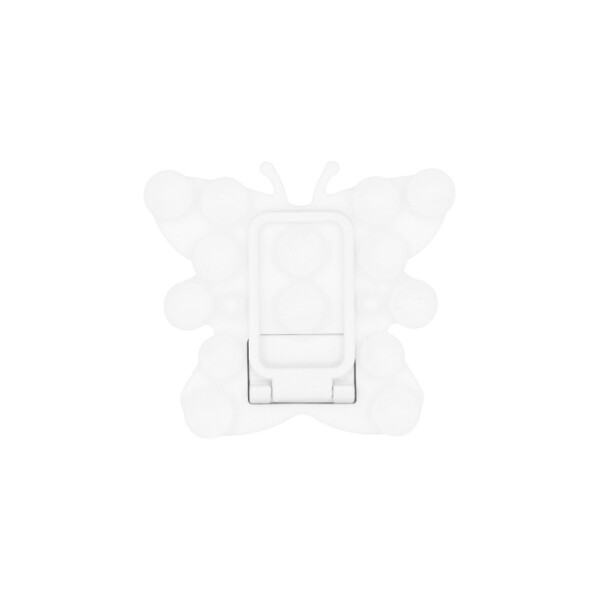 Ventosa adhesiva con soporte diseño mariposa color blanco Ventosa Adhesiva Con Soporte Diseño Mariposa Color Blanco