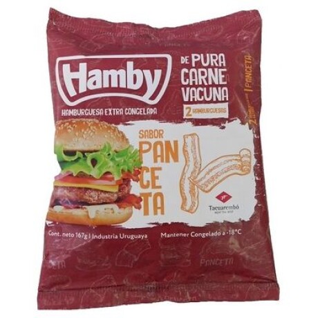 HAMBURGUESA PANCETA HAMBY X2 HAMBURGUESA PANCETA HAMBY X2