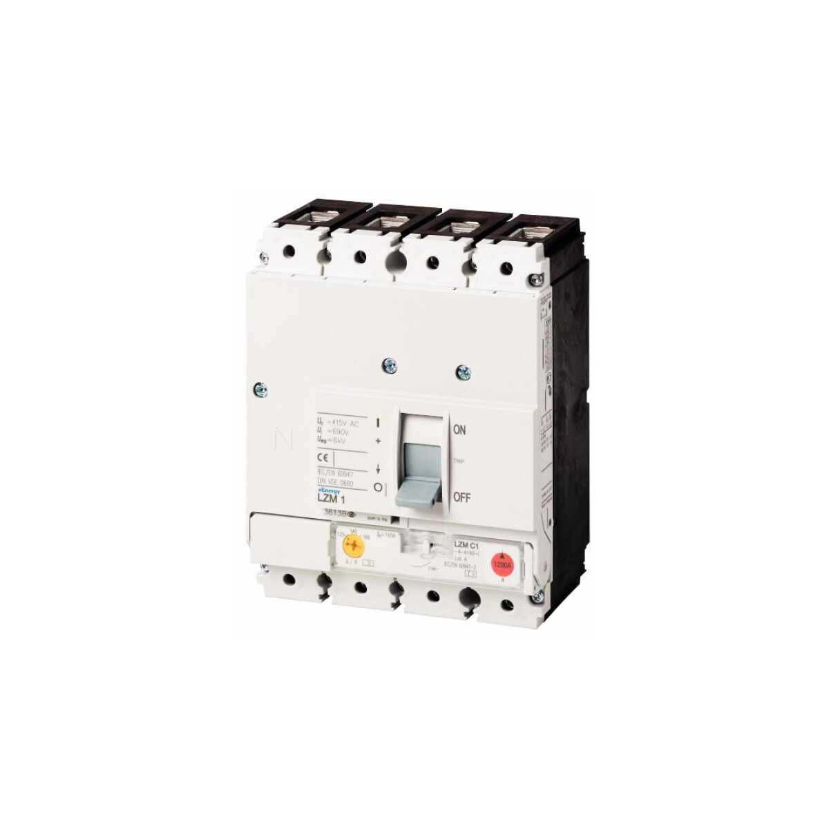 Interruptor automático serie LZMC1-4A 4P 55KA/240V-36KA/415V Eaton - 40/50A 