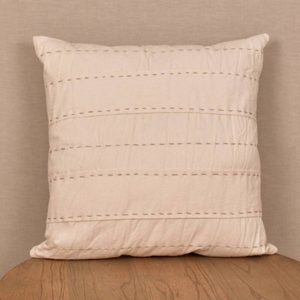 Almohadón Deco 50x50 Tusor Tablas Y Pespunt - Pilar Almohadón Deco 50x50 Tusor Tablas Y Pespunt - Pilar